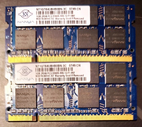 Nanya sodimm 1gb 2rx8 - nanya,